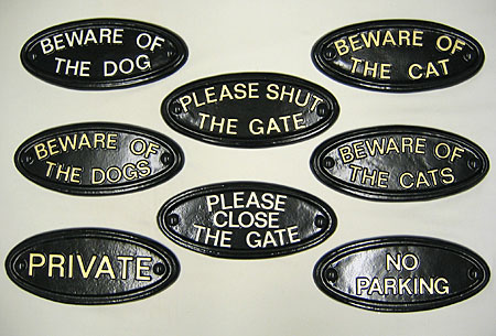 Oval (09) Message Plaques